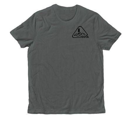 Bike the Blues - graphic on back, a Terrain Grey Allmade Organic Cotton Unisex Tee