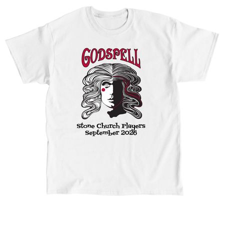 Godspell Design 1, a White Classic Unisex Tee