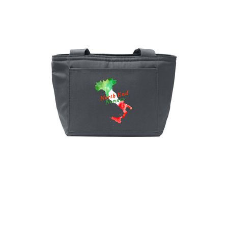 North End Nonnas Boot Lunch Tote, a Grey Steel Insulated Lunch Tote