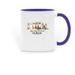 SPCR Mugs, a Dark Blue Two-Tone Ceramic Mug