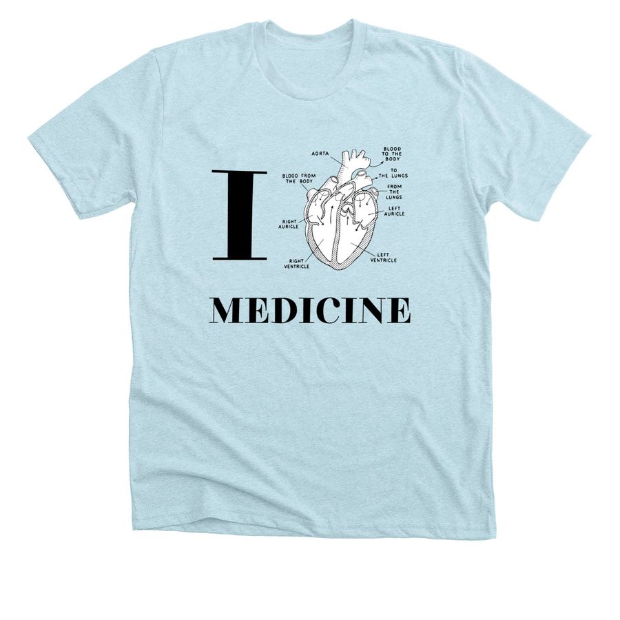 amsa shirt, a Heather Ice Blue Premium Unisex Tee