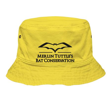 MTBC Hats (black logo), a Yellow Fitted Bucket Hat