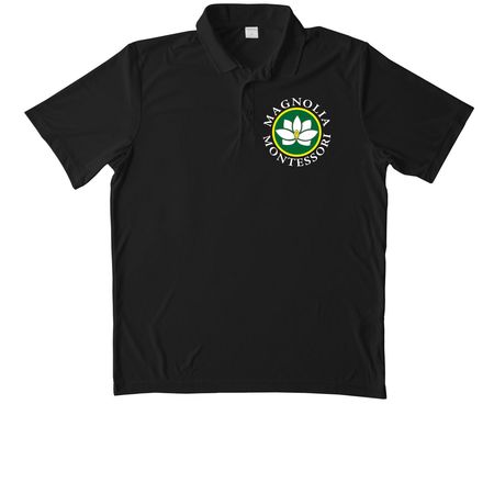Fall Launch, a Black Unisex Performance Polo