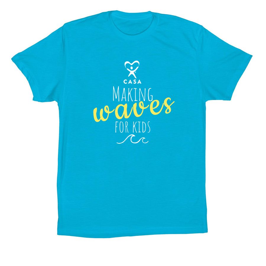 Making Waves tee, a Turquoise Premium Cotton Tee