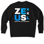 Legendary collection&nbsp;, a Black Nike Club Fleece Crewneck Sweatshirt (back-view)