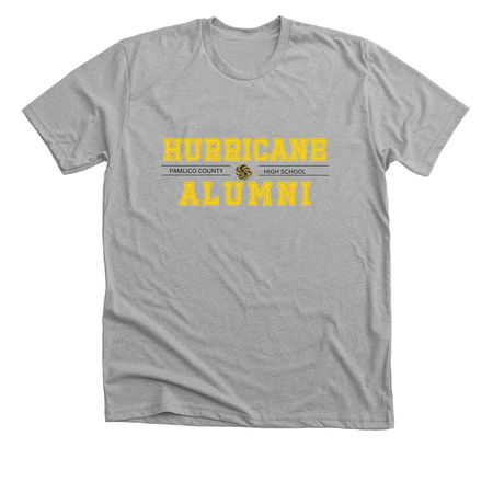 Hurricane Alumni!, a Athletic Heather Premium Unisex Tee