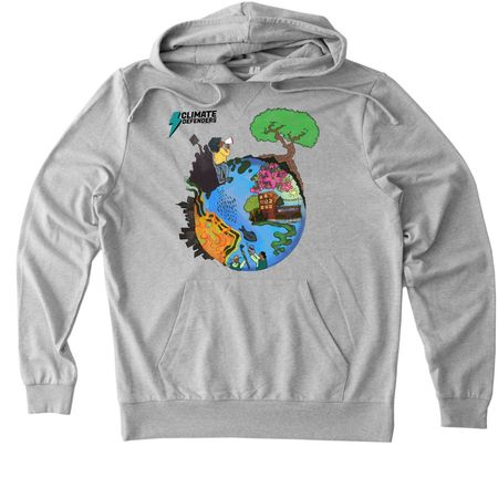 Earth Day Long Sleeves & Hoodies, a Granite Grey Heather Allmade Organic French Terry Pullover Hoodie