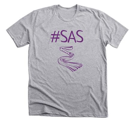 #SAS, a Athletic Heather Premium Unisex Tee