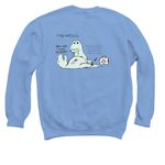 Simulation Department Fund, a Carolina Blue Crewneck Sweatshirt (back-view)