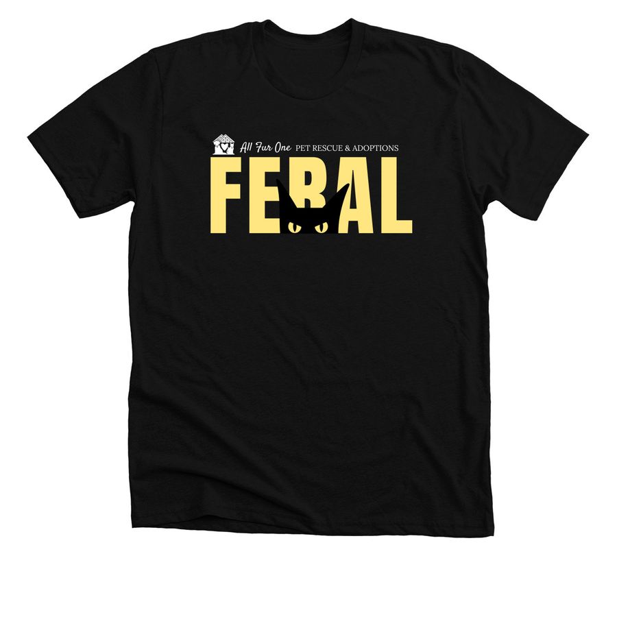 Feral, a Solid Black Blend Premium Unisex Tee