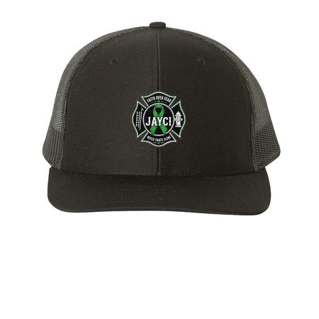 Faith Over Fear for Jayci, a Black Printed Snapback Trucker Cap