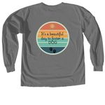 Foster Fun 2026, a Grey Comfort Colors Long Sleeve Tee (back-view)