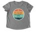 Foster Fun 2026, a Aluminum Grey Allmade Eco Triblend Women?s Scoop Neck Tee (back-view)