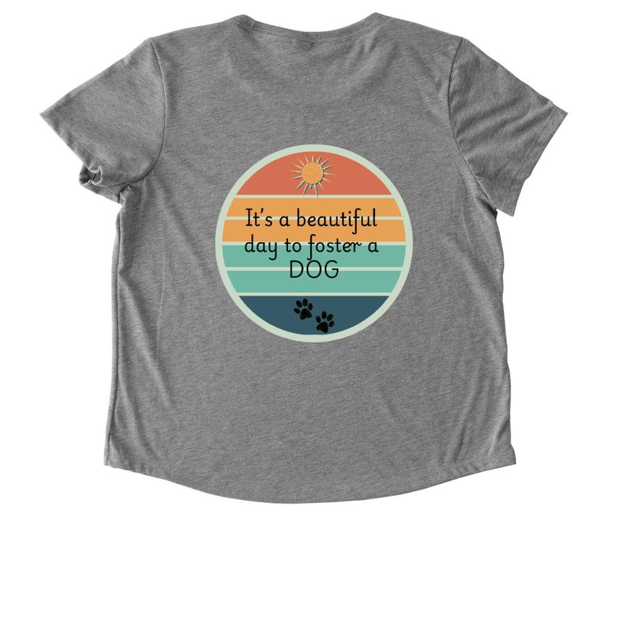 Foster Fun 2026, a Aluminum Grey Allmade Eco Triblend Women?s Scoop Neck Tee (back-view)