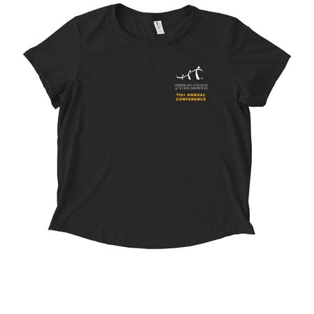 71st ACNM Annual Meeting Appeal&nbsp;, a Deep Black Allmade Eco Triblend Women?s Scoop Neck Tee