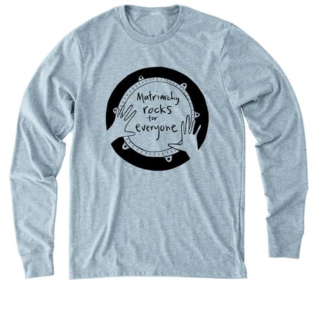 Matriarchy Rocks SHIRTS, a I Like You Blue Allmade Eco Triblend Long Sleeve Tee