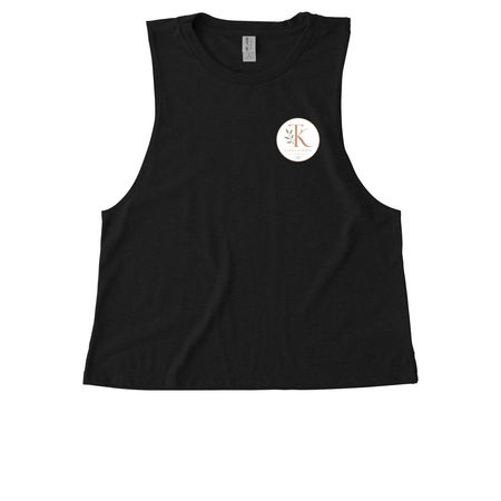 I Pulled My Chakra Tanks, a Deep Black Allmade Eco Triblend Women?s Muscle Tank