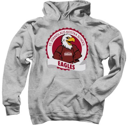 Stan the Eagle, a Sport Grey Pullover Hoodie