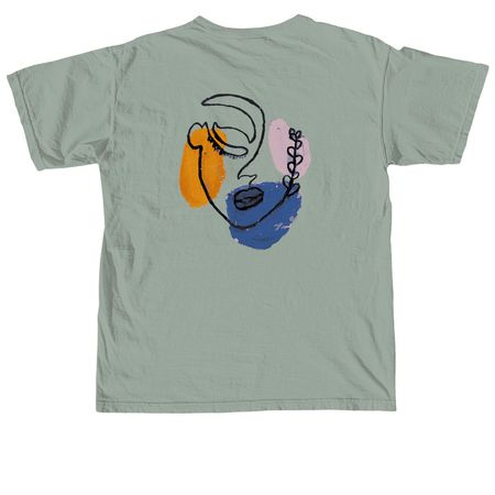 I Am Free -Survivor Art Short Sleeve, a Bay Comfort Colors Unisex Tee (back-view)