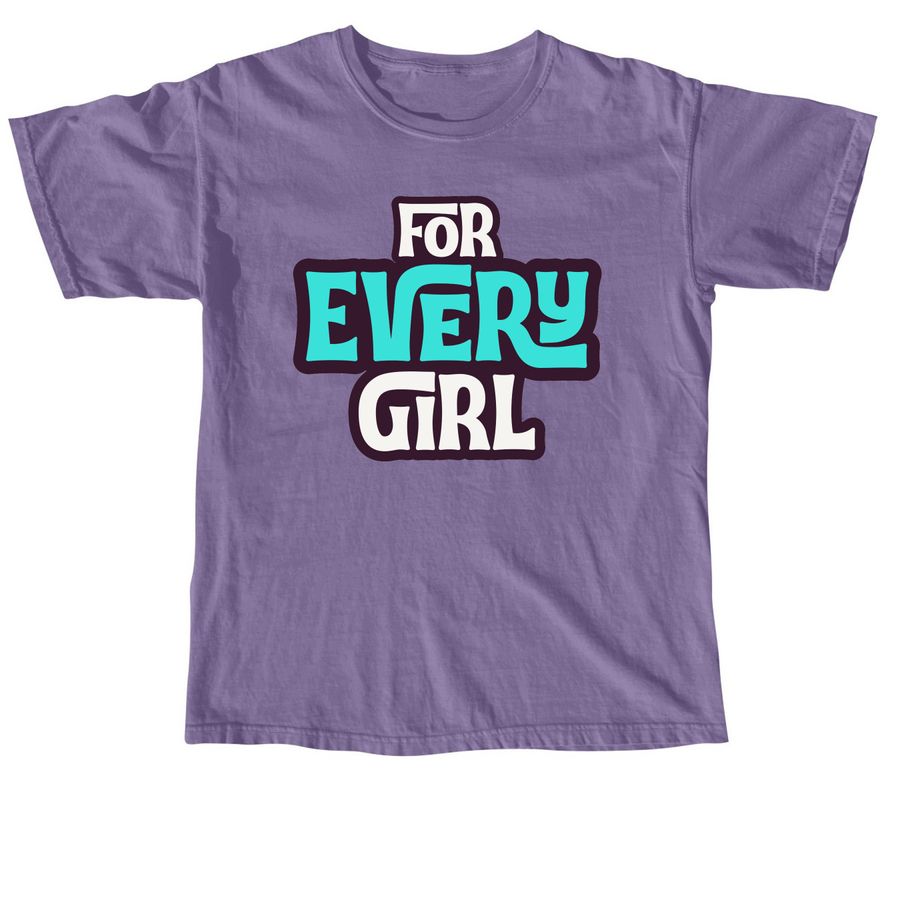 For Every Girl - Tops (Dark), a Grape Comfort Colors Unisex Tee