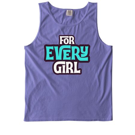 For Every Girl - Tops (Dark), a Violet Comfort Colors Tank Top