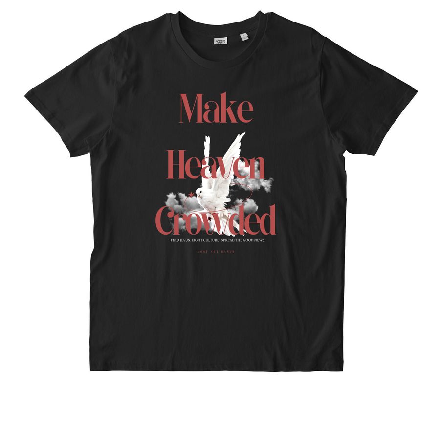 Make Heaven Crowded Tee, a Black Stanley/Stella Unisex Rocker Tee
