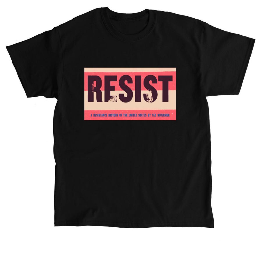 RESIST tops (color logo), a Black Classic Unisex Tee