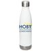 HOBY Water Bottle, a White Stainless Steel Water Bottle