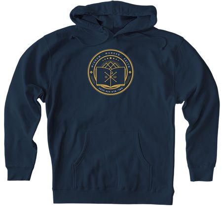 THE BERTONIAN&nbsp;, a Navy Heavyweight Pullover Hoodie