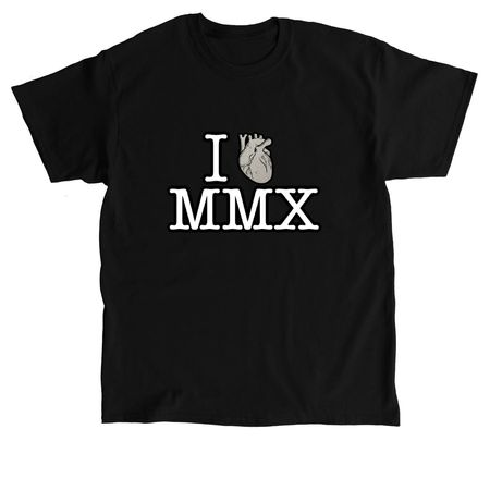 I Heart MMX Tee, a Black Classic Unisex Tee