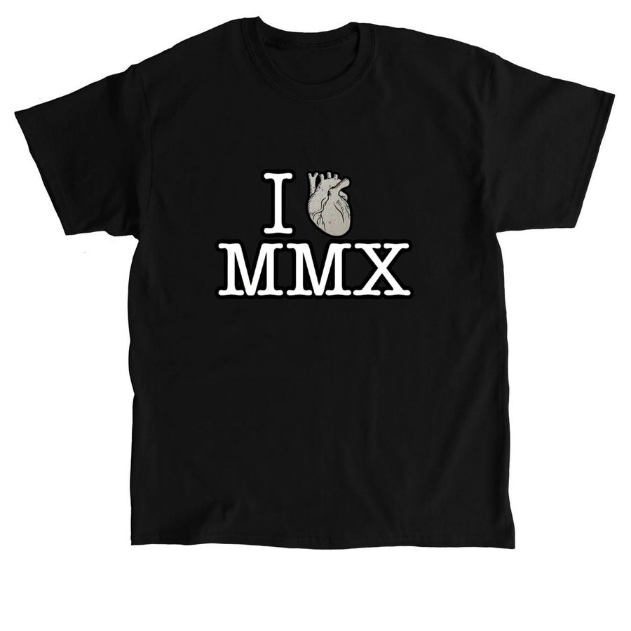 I Heart MMX Tee, a Black Classic Unisex Tee