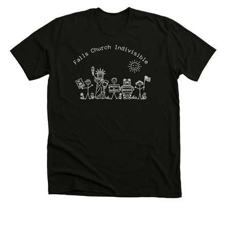 Hands Across FC (1 logo), a Solid Black Blend Premium Unisex Tee