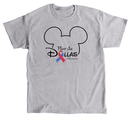 Disney Fight Like Dallas, a Sport Grey Classic Unisex Tee