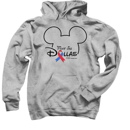 Disney Fight Like Dallas, a Sport Grey Pullover Hoodie