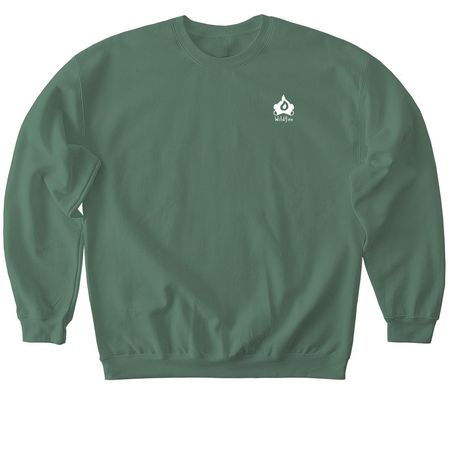 live a life unhurried, a Military Green Softstyle Crewneck Sweatshirt