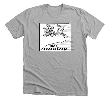 BMX racing&nbsp;, a Athletic Heather Premium Unisex Tee