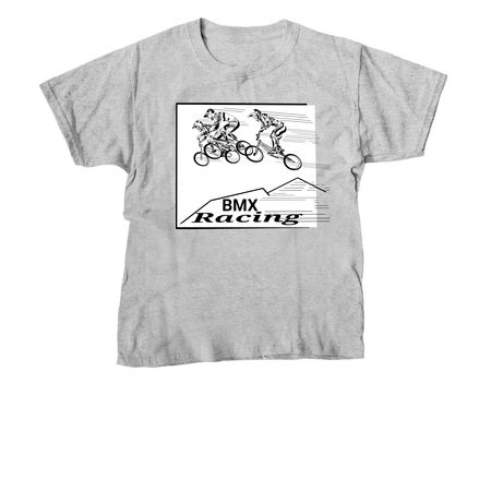BMX racing&nbsp;, a Sport Grey Youth Unisex Tee