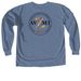 AVZMT with Back Logo, a Blue Jean Comfort Colors Long Sleeve Tee (back-view)