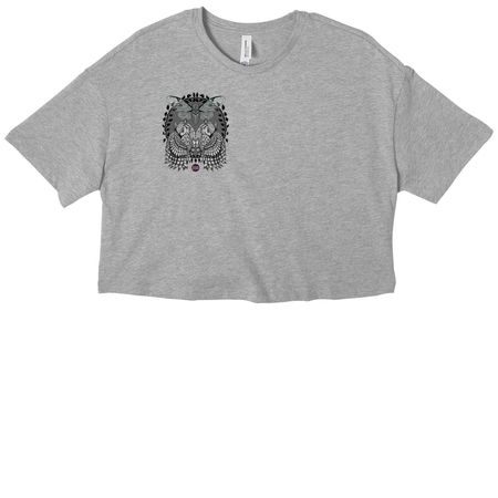Trinity Tops, a Athletic Heather Women?s Cropped Cotton Tee