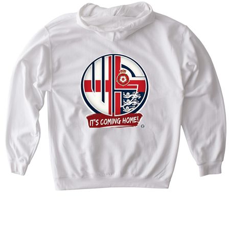 World Cup - England, a White Gildan Softstyle Pullover Hoodie