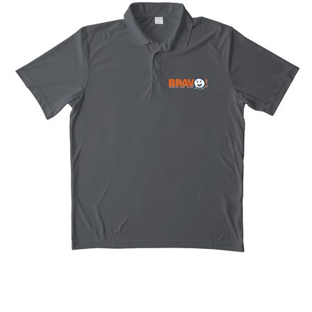 Bravo Hoodies, a Iron Grey Unisex Performance Polo