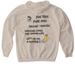 Walking Dogs the Ohana way, a Sand Gildan Softstyle Pullover Hoodie (back-view)