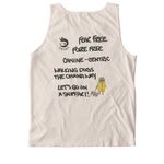 Walking Dogs the Ohana way, a Ivory Comfort Colors Tank Top (back-view)