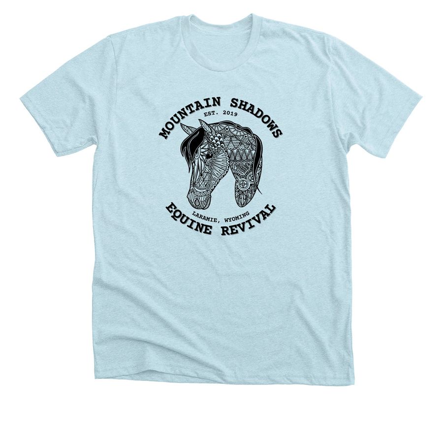 MSER Merch Spring 2023, a Heather Ice Blue Premium Unisex Tee
