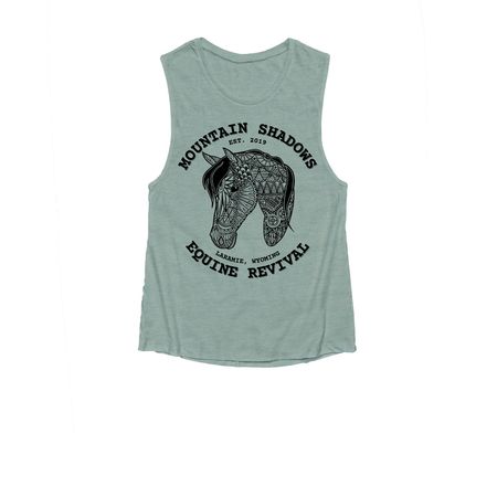 MSER Merch Spring 2023, a Heather Dusty Blue Women's Muscle Tank