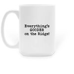 WhiteRock Coffee Mugs, a White Large Coffee Mug (back-view)