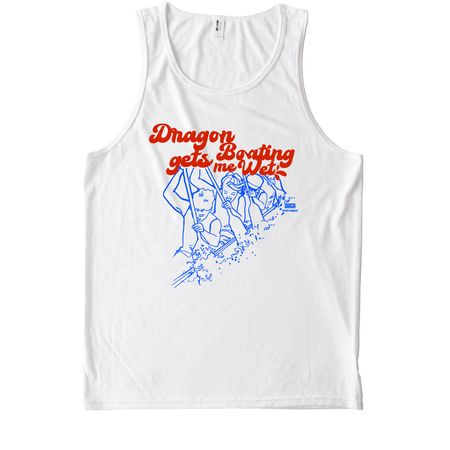 Dragon Boating Gets Me Wet, a Bright White Allmade Eco Triblend Tank