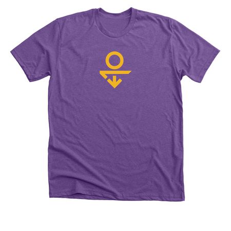 P10, a Heather Team Purple Premium Unisex Tee