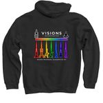 Mindful Movement Collection, a Black Pullover Hoodie (back-view)