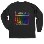 Mindful Movement Collection, a Black Classic Long Sleeve Tee (back-view)
